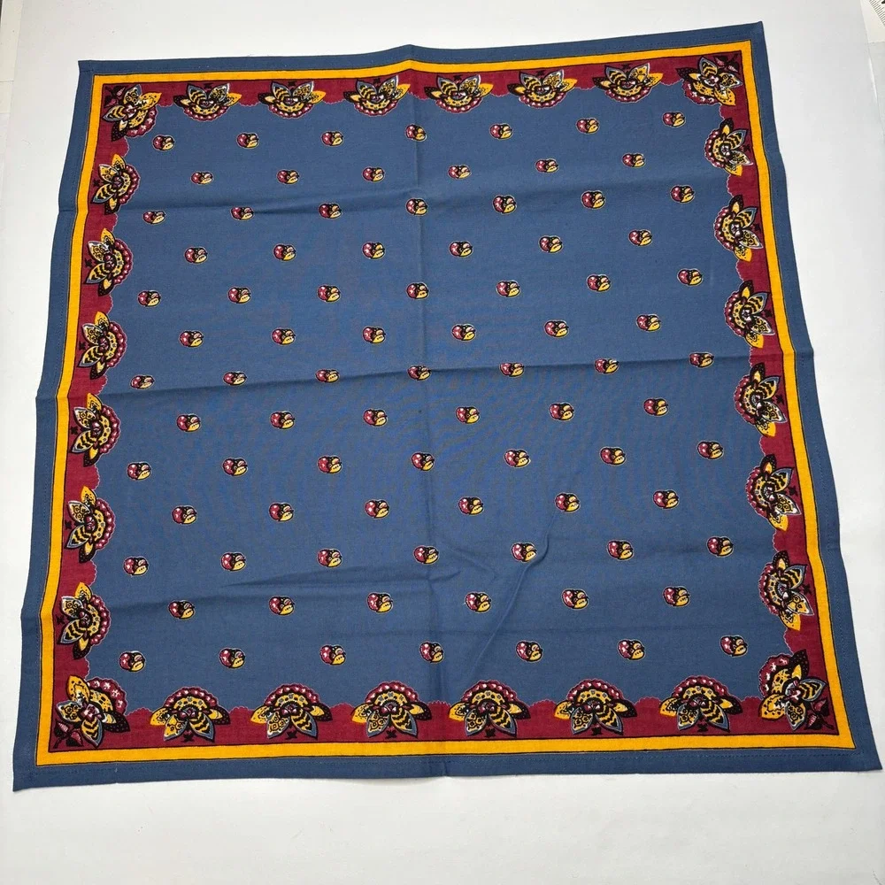 VTG Williams Sonoma Blue Floral Cotton‎ Cloth Napkins 20.5
